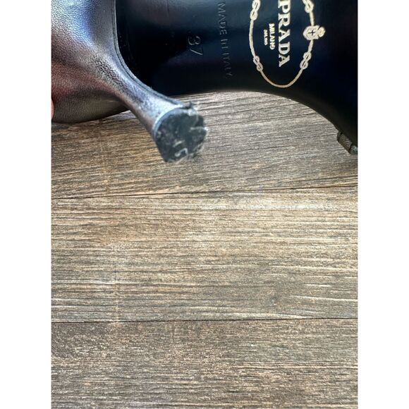 Prada Black Strappy Heels - Picture 6 of 9